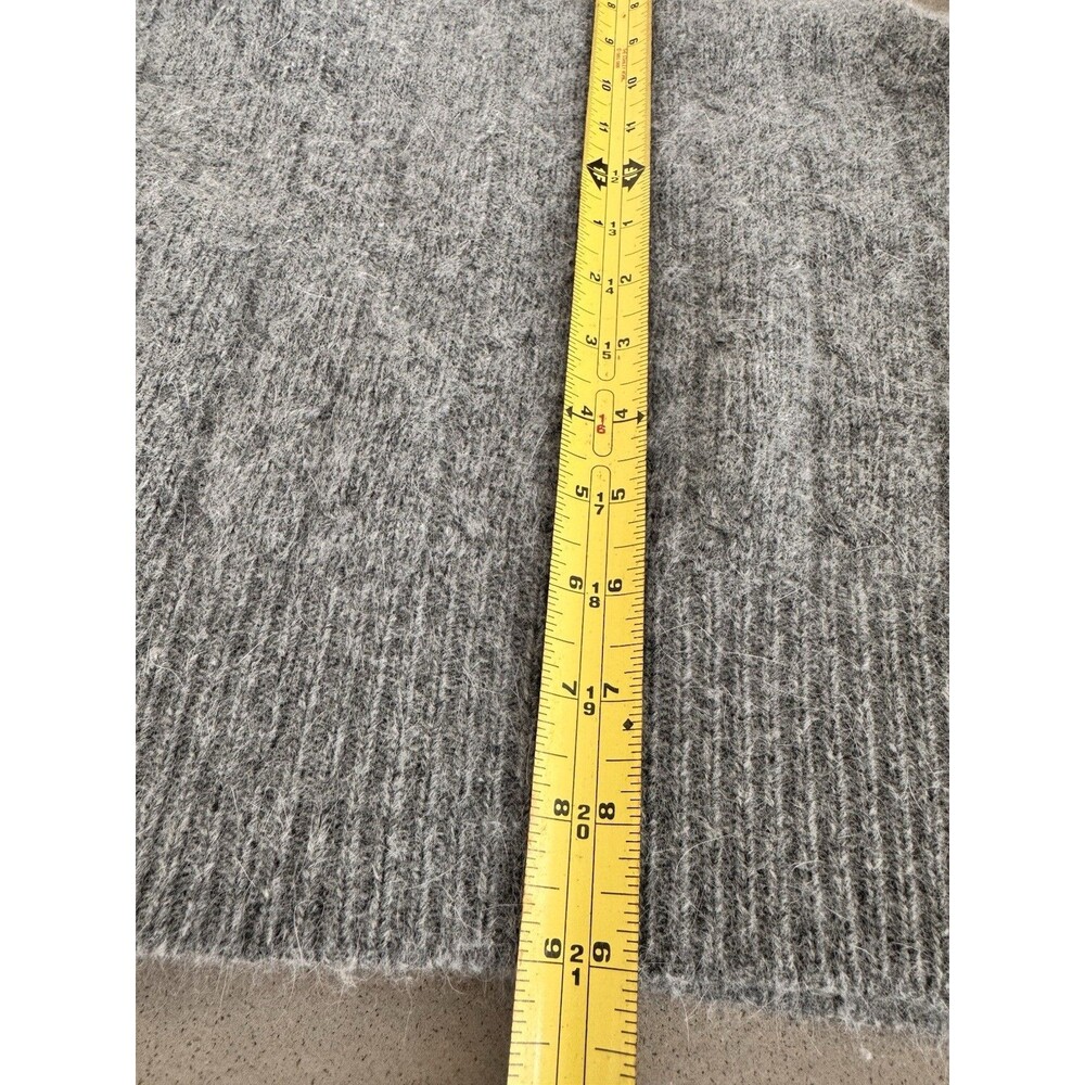 Vintage Nordstrom Lambswool Angora Sweater Vest Large Gray - Picture 7 of 7